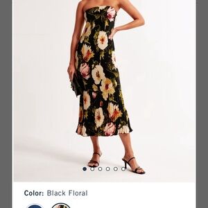 Abercrombie yellow pleated dress